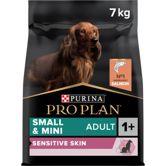 Pro Plan Sensitive skin - корм с лососем для  собак маленьких пород с чувствительной кожей 7 кг
