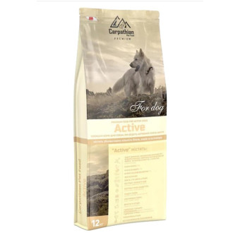 Carpathian Pet Food для собак с курицей и скумбрией Active (на вес) 1 кг