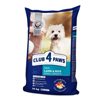 Клуб 4 лапы сухой корм для собак маленьких пород с ягненком (на вес) 1 кг