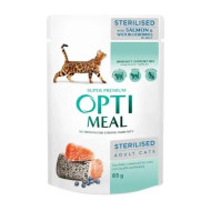 OPTIMEAL  НАБІР 3+1 STERILISED для стерилизованных котов Multi Taste 340 г