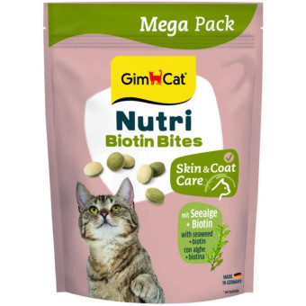 Витамины Gimborn GimCat Nutri Biotin Bites для кошек для улучшения состояния шерсти и кожи (10 шт)