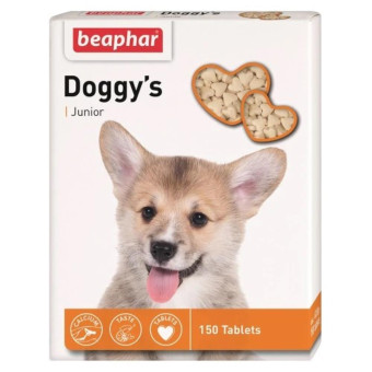 Витаминизированное лакомство Beaphar Doggy’s Junior для щенков, 150 табл