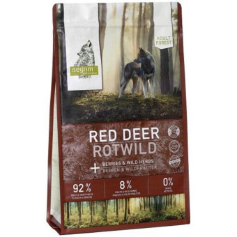 Isegrim Forest Adult Red Deer & Berries Беззерновой корм для собак с олениной и ягодами 3 кг