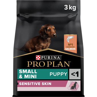 Pro Plan Small&Mini Puppy Sensitive Skin Salmon корм с лососем для щенков малых пород 3 кг