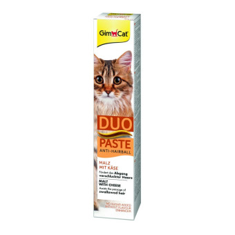 GimCat Duo Paste Anti-hairball malt with cheese Паста для кошек с чувствительным пищеварением 50 г