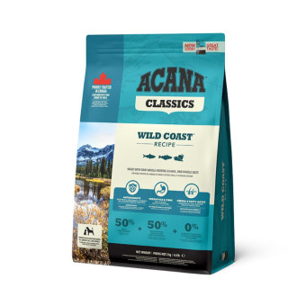 Acana Wild Coast Recipe - сухой корм с лососем для собак всех пород на всех стадиях жизни 2 кг