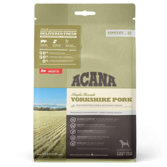 Acana Yorkshire Pork - сухой корм со свининой для взрослых собак с чувствительным пищеварением 2 кг