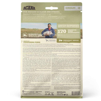 Acana Yorkshire Pork - сухой корм со свининой для взрослых собак с чувствительным пищеварением 2 кг