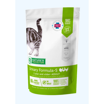 Nature's Protection Urinary Formula-S Сухой корм для профилактики мочекаменной болезни у котов 400 г