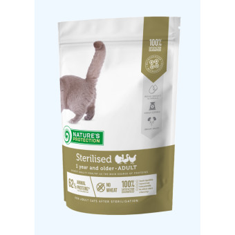 Nature's Protection Sterilised Сухой корм для взрослых стерилизованных кошек400 g