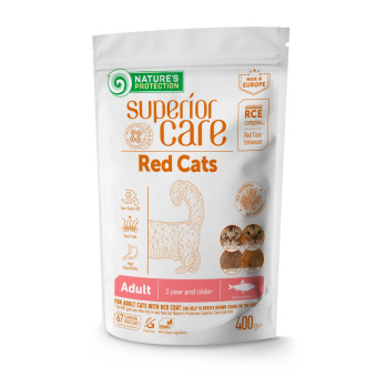 Nature's Protection Superior Care Red Cats Grain Free - Сухой корм для рыжих и коричневых котов 400г