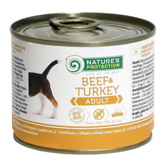 Nature's Protection Adult Beef&Turkey Влажный корм для взрослых собак с телятиной и индейкой 200 г