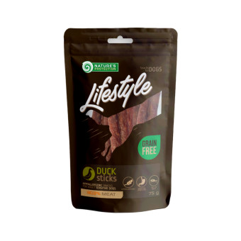 Nature's Protection Lifestyle Snack For Dogs Duck Sticks Лакомство для собак, сушеная утка 75 г