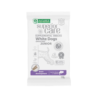 Беззерновые лакомства с лососем для юниоров Nature's Protection Superior Care White Dogs 110 г