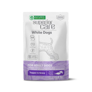 Nature's Protection Superior Care White Dogs Adult All Breeds with Tuna and Salmon, вологий корм з тунцем та лососем для дорослих собак усіх порід з білою шерстю, 70 г у пакетику