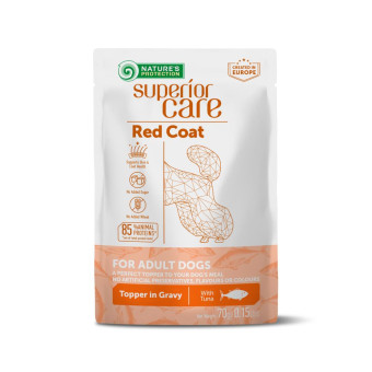 Nature's Protection Superior Care Red Coat влажный корм с тунцом для взрослых собак всех пород, 70 г
