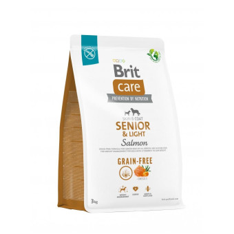 Brit Care Dog Grain-free Senior & Light Сухой корм для стареющих собак, беззерновой с лососем, 3 кг