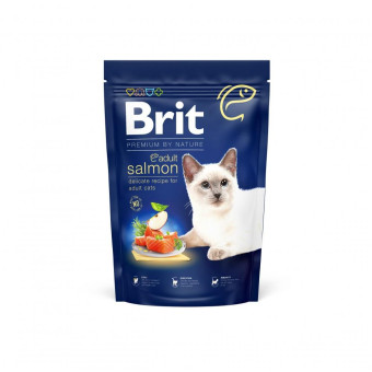 Brit Premium Cat by Nature Adult Salmon Сухой корм для кошек, с лососем 1.5 кг