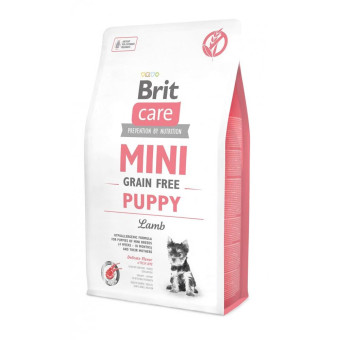 Brit Care GF Mini Puppy Сухой корм для щенков миниатюрных пород, с ягненком 2 кг