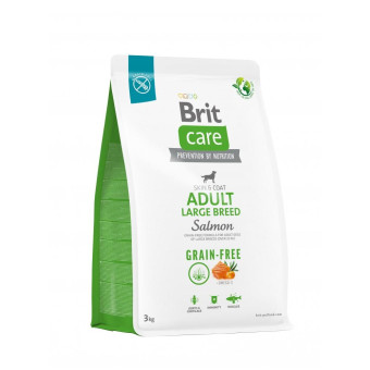 Brit Care Dog Grain-free Adult Large Breed корм для собак крупных пород, беззерновой с лососем 3 кг