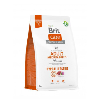 Brit Care Dog Hypoallergenic Medium Breed для собак средних пород, гипоаллергенный с ягненком 3 кг