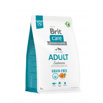 Brit Care Dog Grain-free Adult корм для собак малых и средних пород, беззерновой с лососем 3 кг