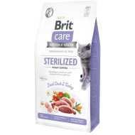 Brit Care Sterilized & Weight Control Duck &Turkey - корм для стерилизованных котов (на вес) 100 г