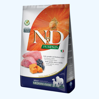 Farmina N&D Pumpkin Medium & Maxi корм с ягненком и черникой для средних и крупных пород (на вес)1кг