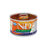 Farmina N&D Grain Pumpkin Lamb Adult Mini Вологий корм для собак беззерновий з гарбузом, ягням, чорницею 140 г