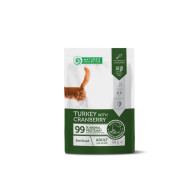 Nature’s Protection Adult cats Sterilised Turkey with Cranberry Вологий корм для стерилізованих котів з індичкою і журавлиною, 100 г